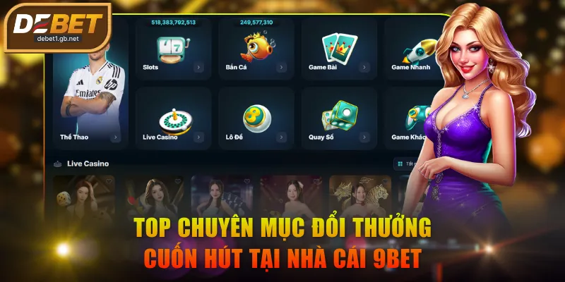 Top chuyên mục đổi thưởng cuốn hút tại nhà cái 9BET